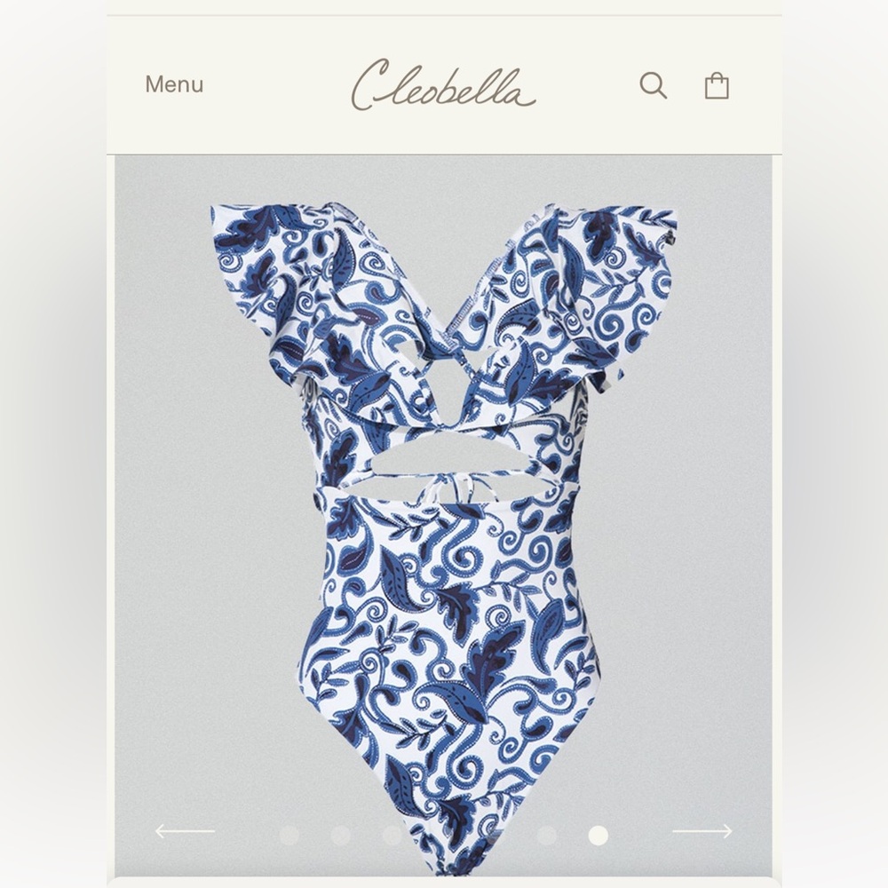 New with tags one piece swimsuit by Cleobella. Size small